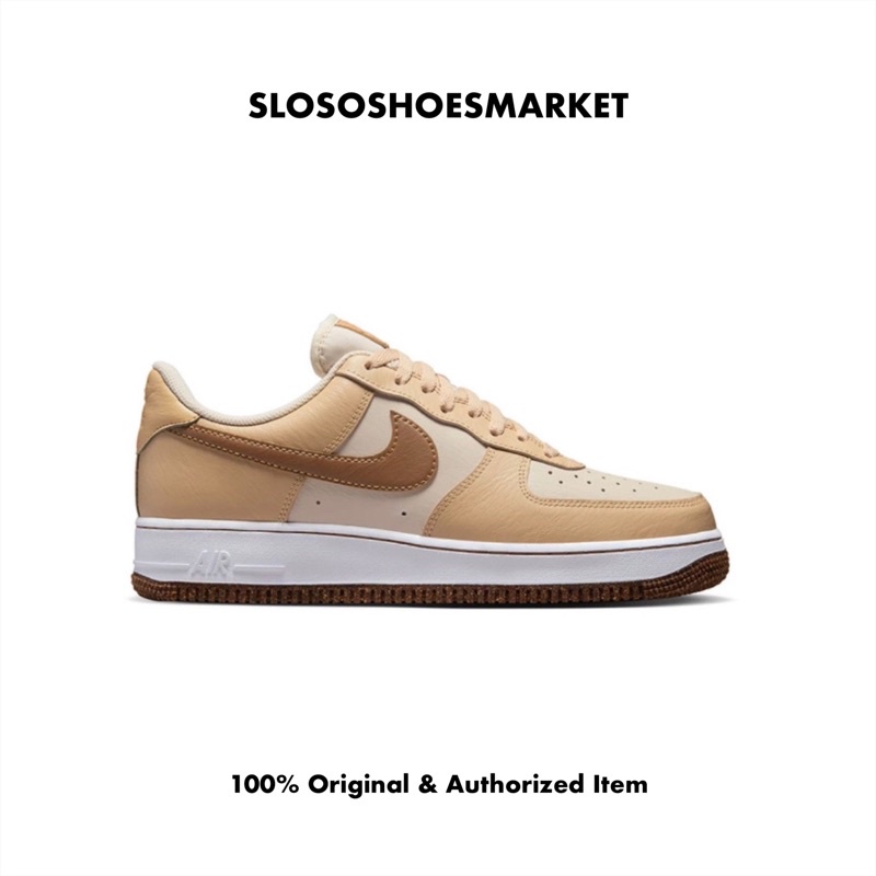 Nike Air Force 1 Lv8 EMB Ale Brown - 100% Original / RESMI