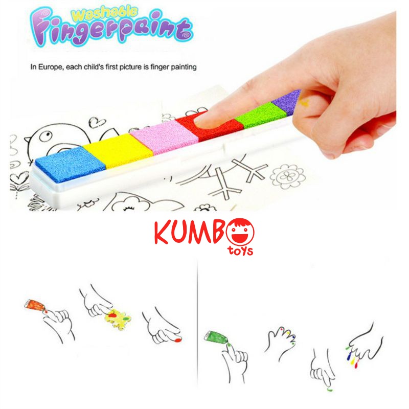 Mainan Edukasi Fingerpaint Menggambar dengan Jari