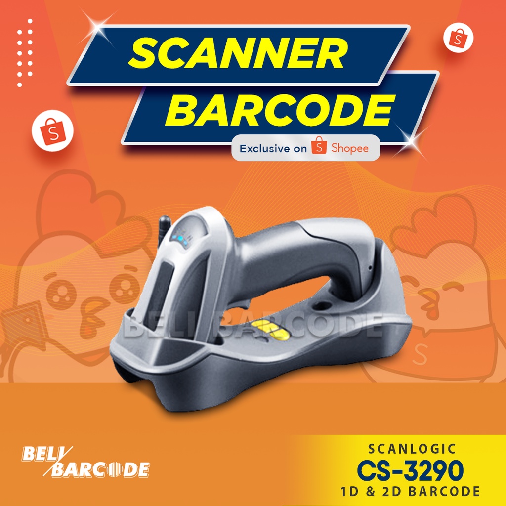 Scanner Barcode Wireless 2D Scanlogic CS3290