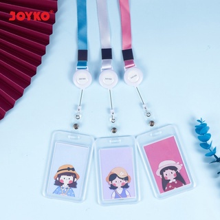 

JOYKO Id Card Holder Transparant NT-78 ~ NT-80 Larnyard Potrait Name Tag Tempat Kartu Nama Bening