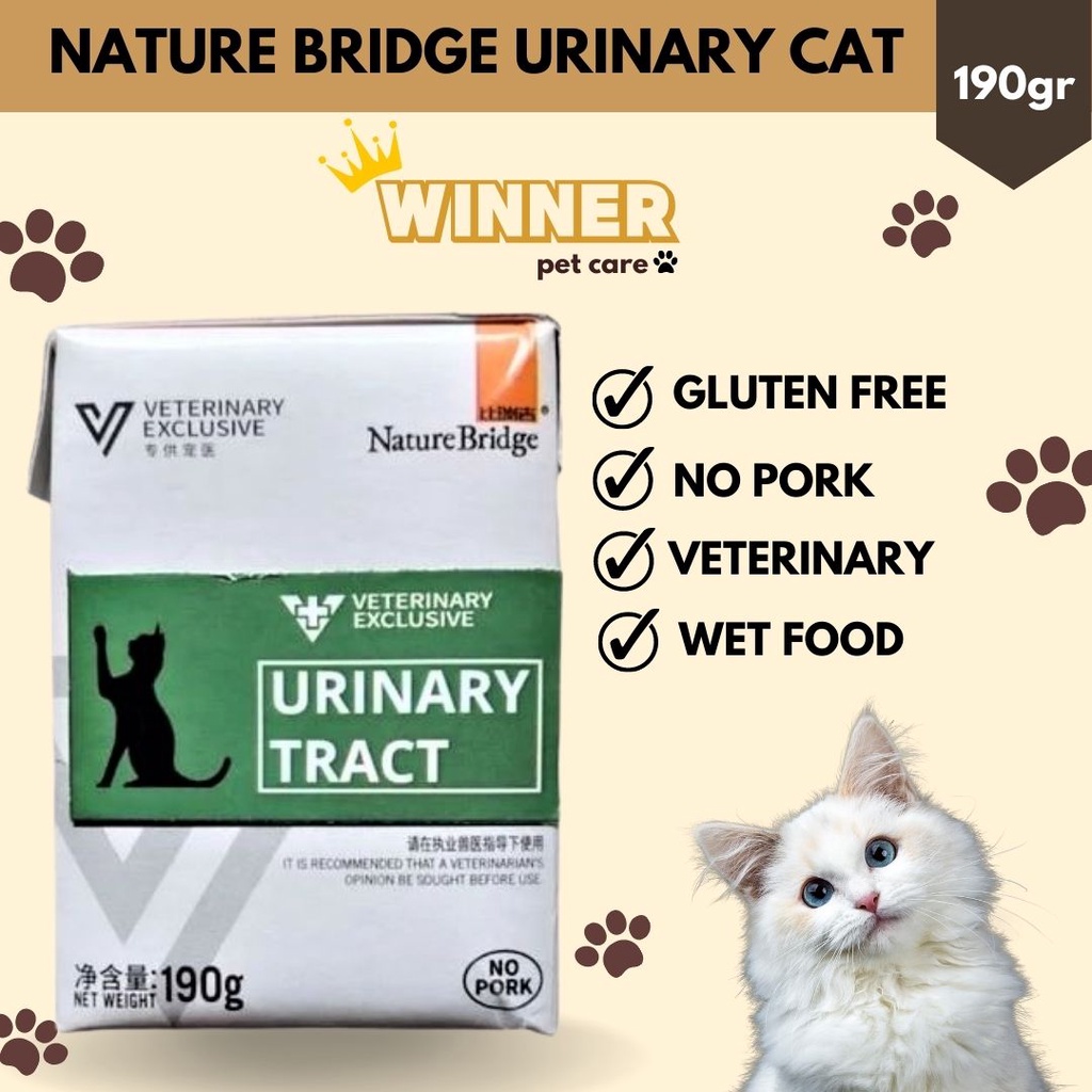 Nature Bridge Urinary Vet Cat Wet Food 190gr