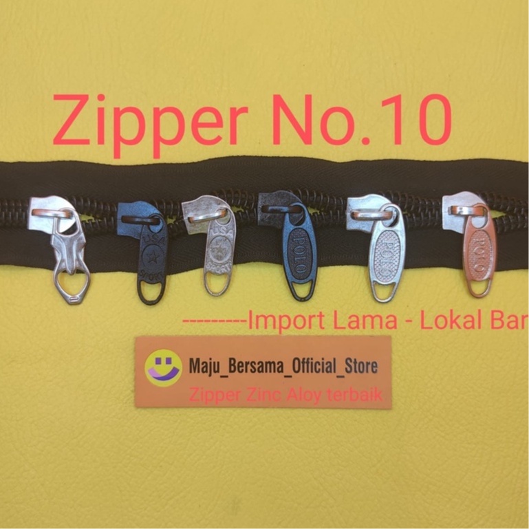 Zipper Zinc Aloy - Kp.Resleting No.10 Variasi 001 ( Import + Lokal ) SK1