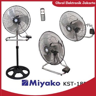MIYAKO Kipas Angin Besi KST 18RC remote control fan miyako