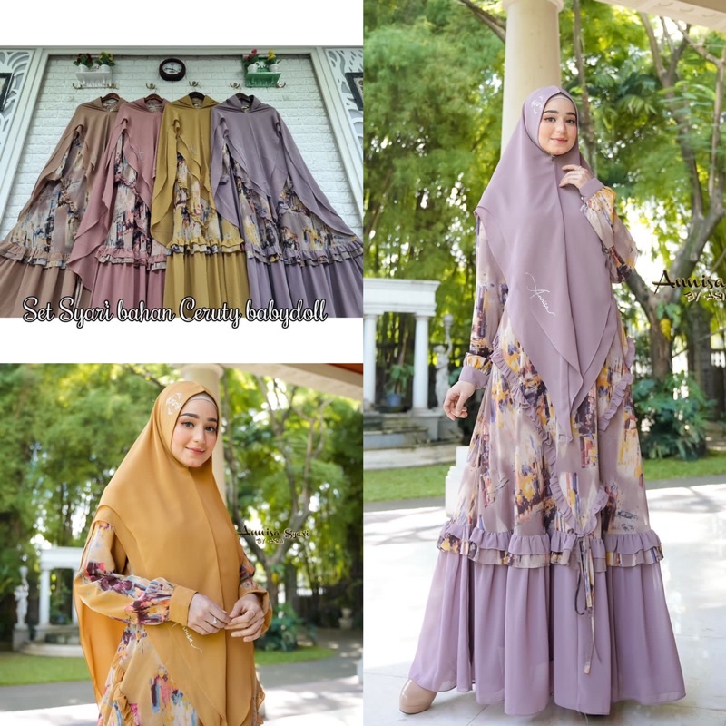 Gamis syari Annisa Syar’i by ASM set Syar’i