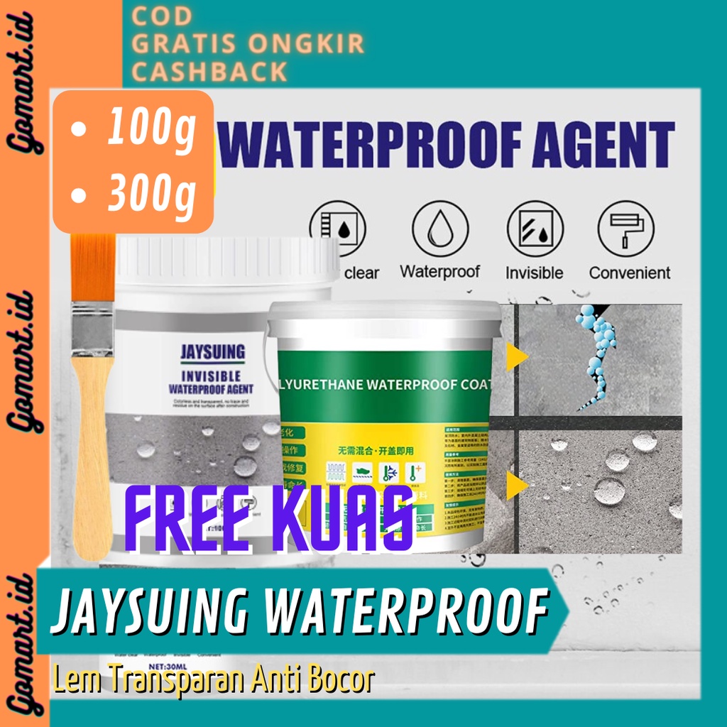 Jaysuing Lem Transparan Anti Bocor 300g - Jaysuing Invisible Waterproof Insulating Sealant 300g