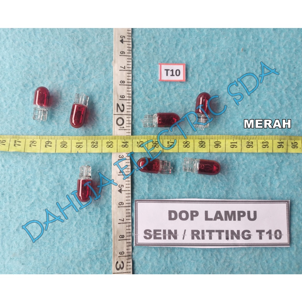DOP LAMPU SEIN / RITTING T-10 MERAH