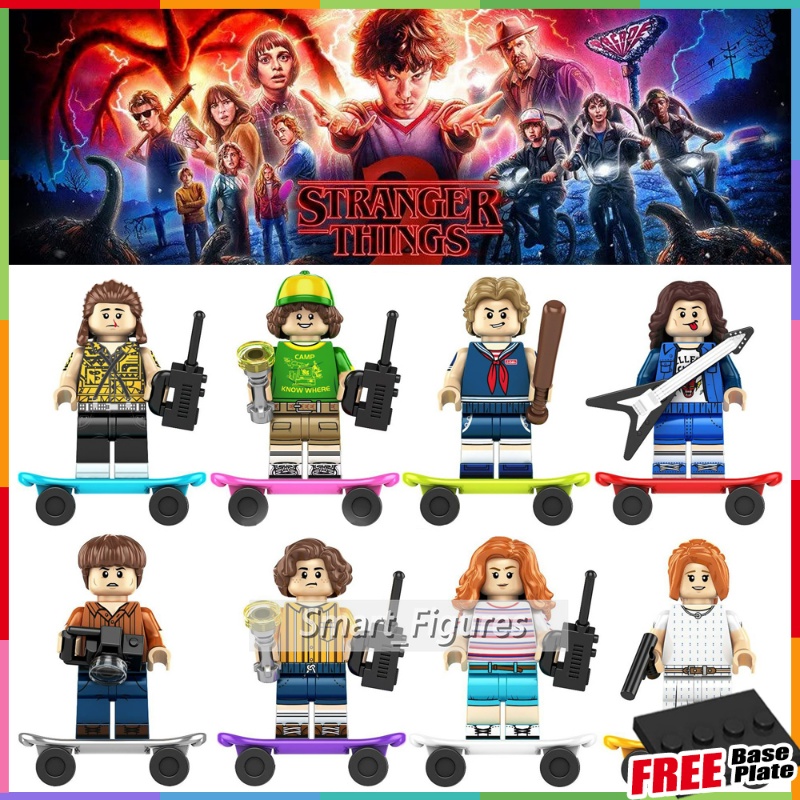 Mainan Miniatur Figure Stranger Things Dustin Henderson Jonathan Byers Mike Wheeler Eleven KF6172