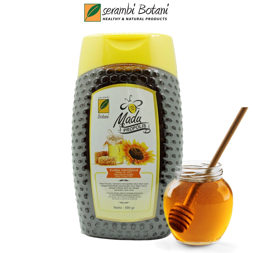 

Madu Propolis Asli Murni 500gr Standar Internasional Serambi Botani