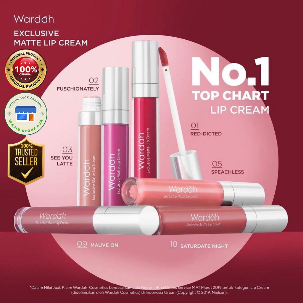 Wardah Exclusive Matte Lip Cream ~ Lip Tint / Liptint | lip Color | lipstick nude