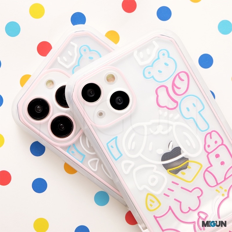 New! Korean CASE + STAND - Softcase Fullcover for iPhone 7 8 SE2020 7+ 8+ X XS XR XSMAX 11 11PRO 11PROMAX 12 13 PRO PROMAX 14 14PLUS 14PRO 14PROMAX