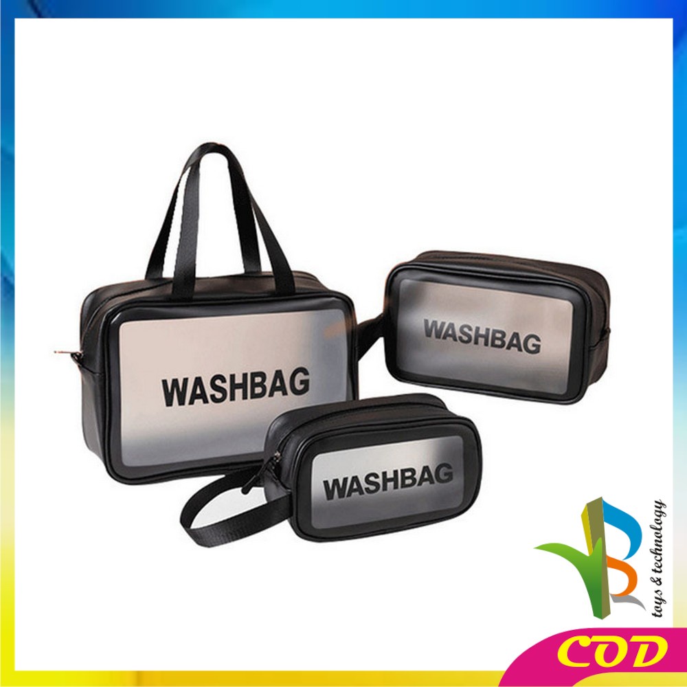 RB-T40 Tas WASHBAG Waterproof Pouch Travel Make Up Multifungsi / Tas Sabun Peralatan Mandi Traveling / Bag Organizer Tas Kosmetik Portable