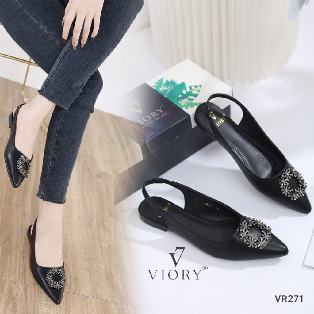 VIORY Slingback Flat Shoes #VR271 ORIGINAL