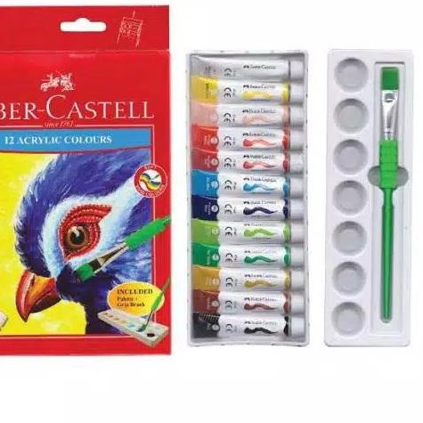 

Faber Castell Acrylic Colour Tube set 12 / Cat Akrilik