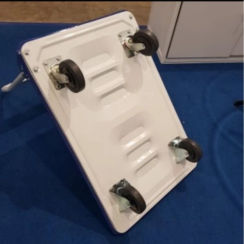 Gerobak besi hand truck 150kg / trolley barang trolley lipat biru 150 kg