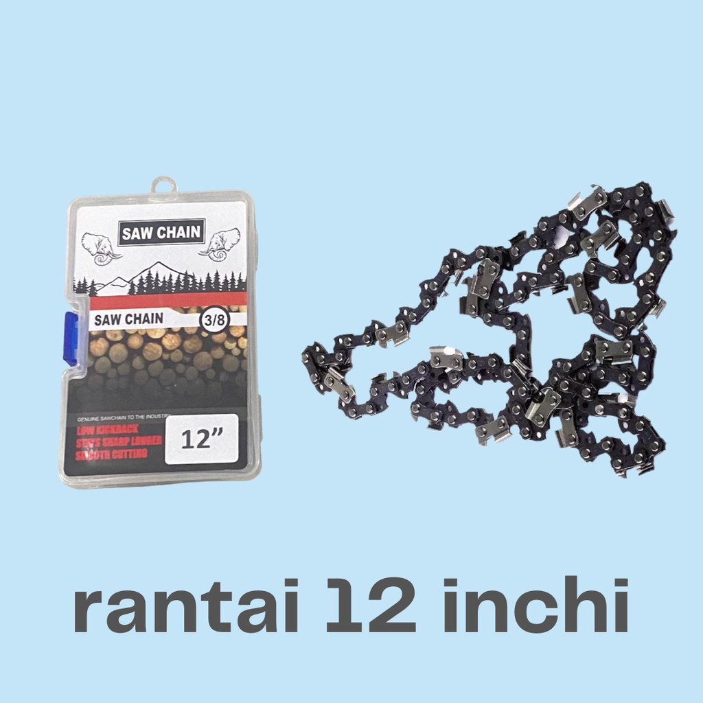 pisau rantai  gergaji listrik gasoline ukuran 12 inch  14 inch 16 inch