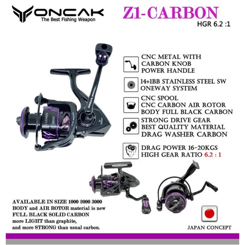 Reel Oncak z1 carbon 2000.