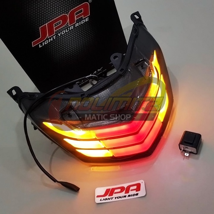 Stoplamp JPA Lampu Rem Belakang Running LED 3 in 1 Biru Merah Yamaha NMAX OLD