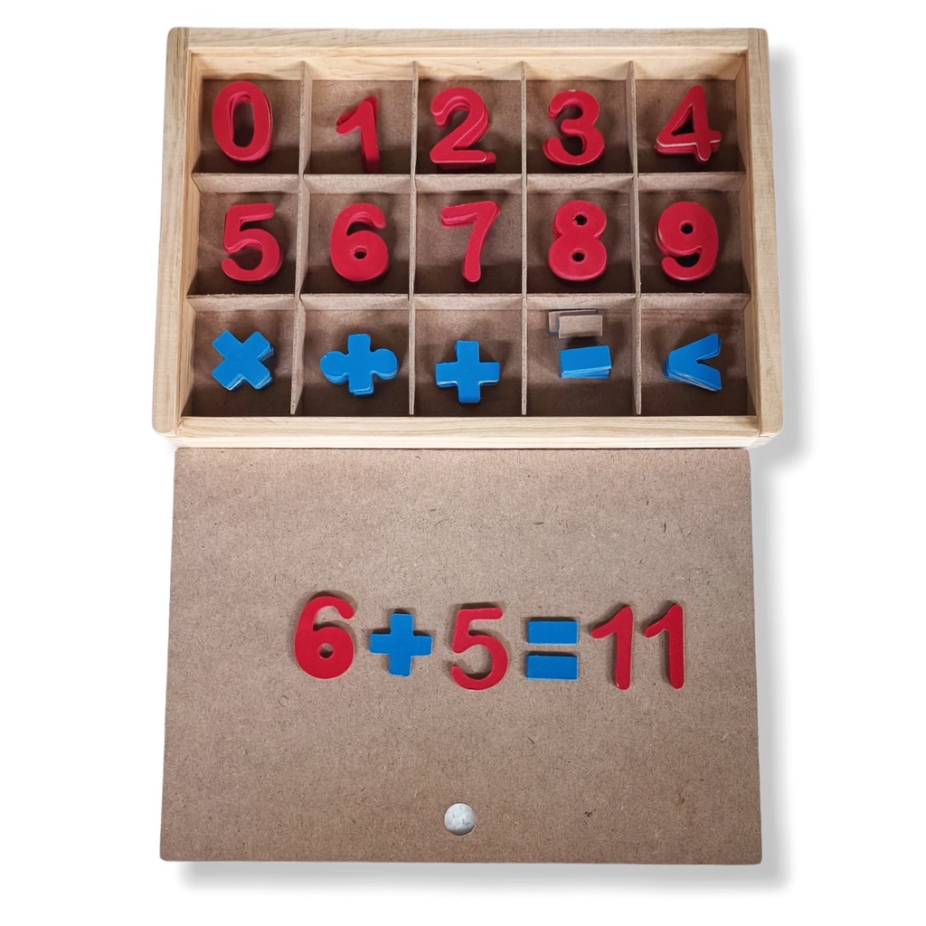 Moveable Alphabet Ukuran Besar /  Montessori / Mainan Edukasi Kotak Huruf Dengan Tutup Geser