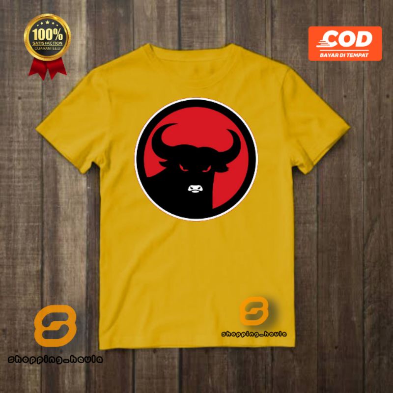 kaos anak lengan pendek partai PDI terbaru kualitas premium/free cetak nama