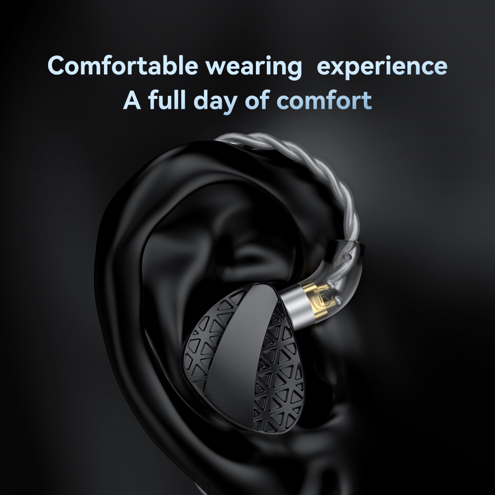 Trn MT3 Earphone In Ear HiFI Dual Cavity Dynamic Untuk Olahraga / Lari / DJ / Musik