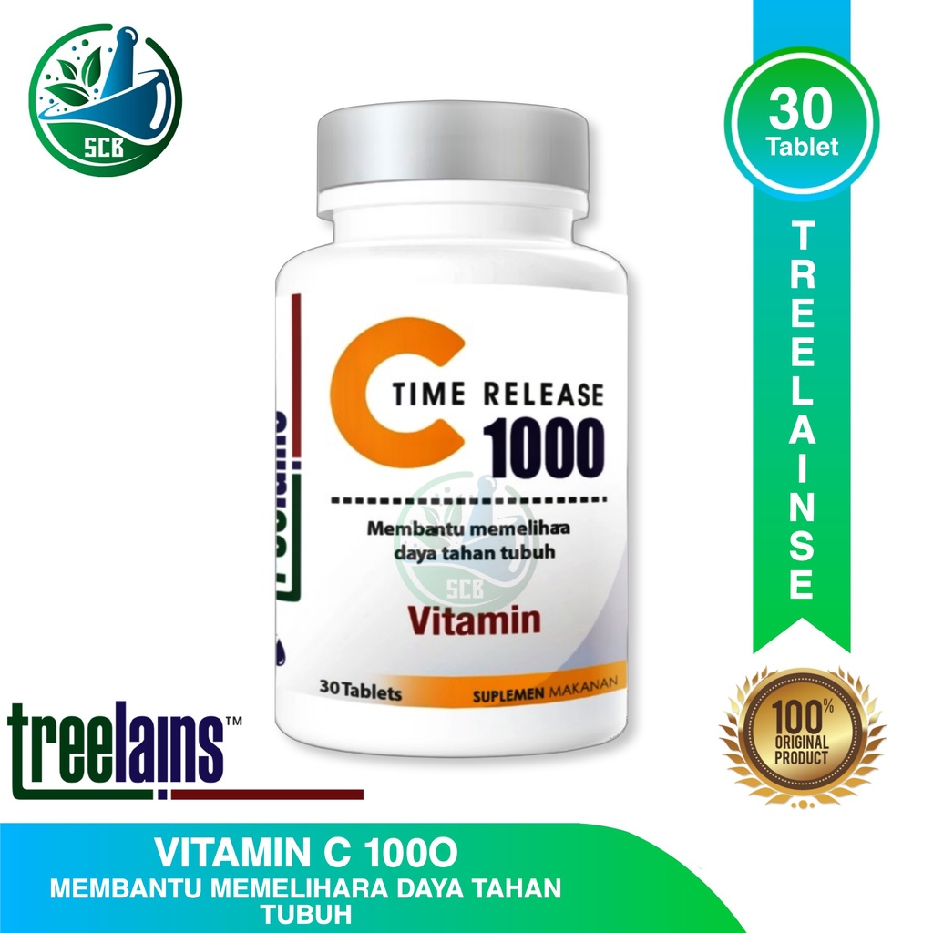 Treelains Vitamin C 1000 Time Release With RoseHips - Vitamin C