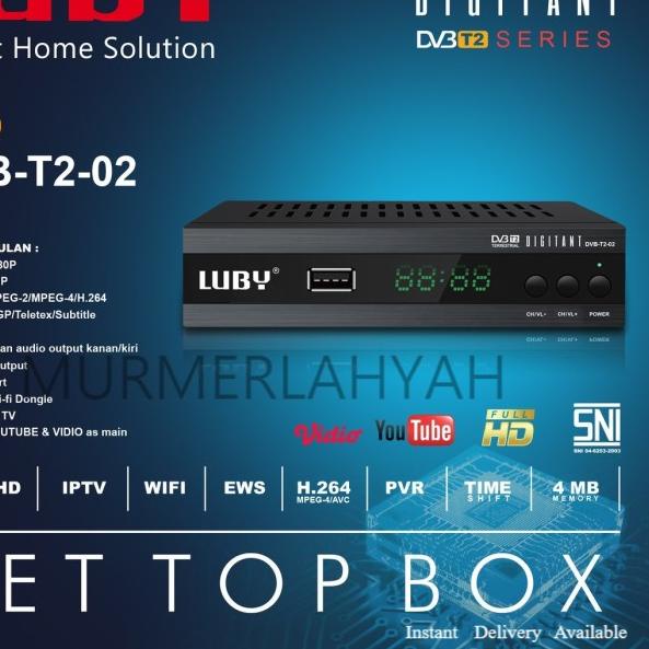 NEW STB Luby Receiver TV STB Digital DVB T2-02 Support WIFI Dongle