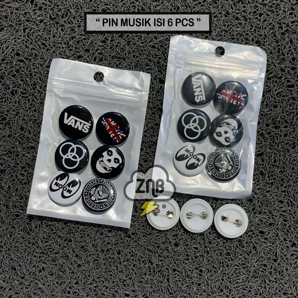 PIN BUTTON BROS PIN MINI MUSIK PIN BRAND PIN MOTOR AKSESORIS