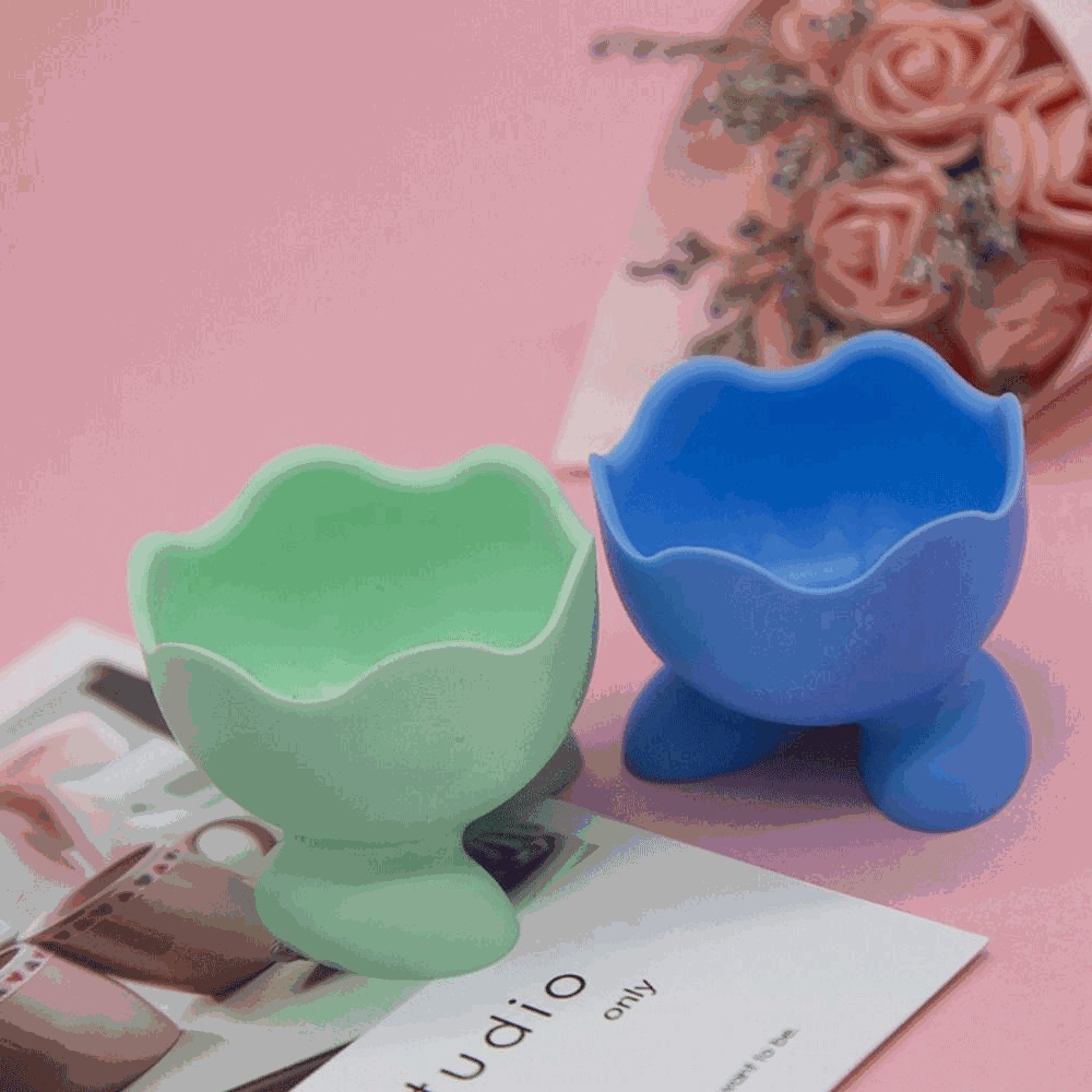 R-flower Powder Puff Drying Holder Silicone Puff Holder Tempat Penyimpanan Blender Kosmetik Beauty Pad