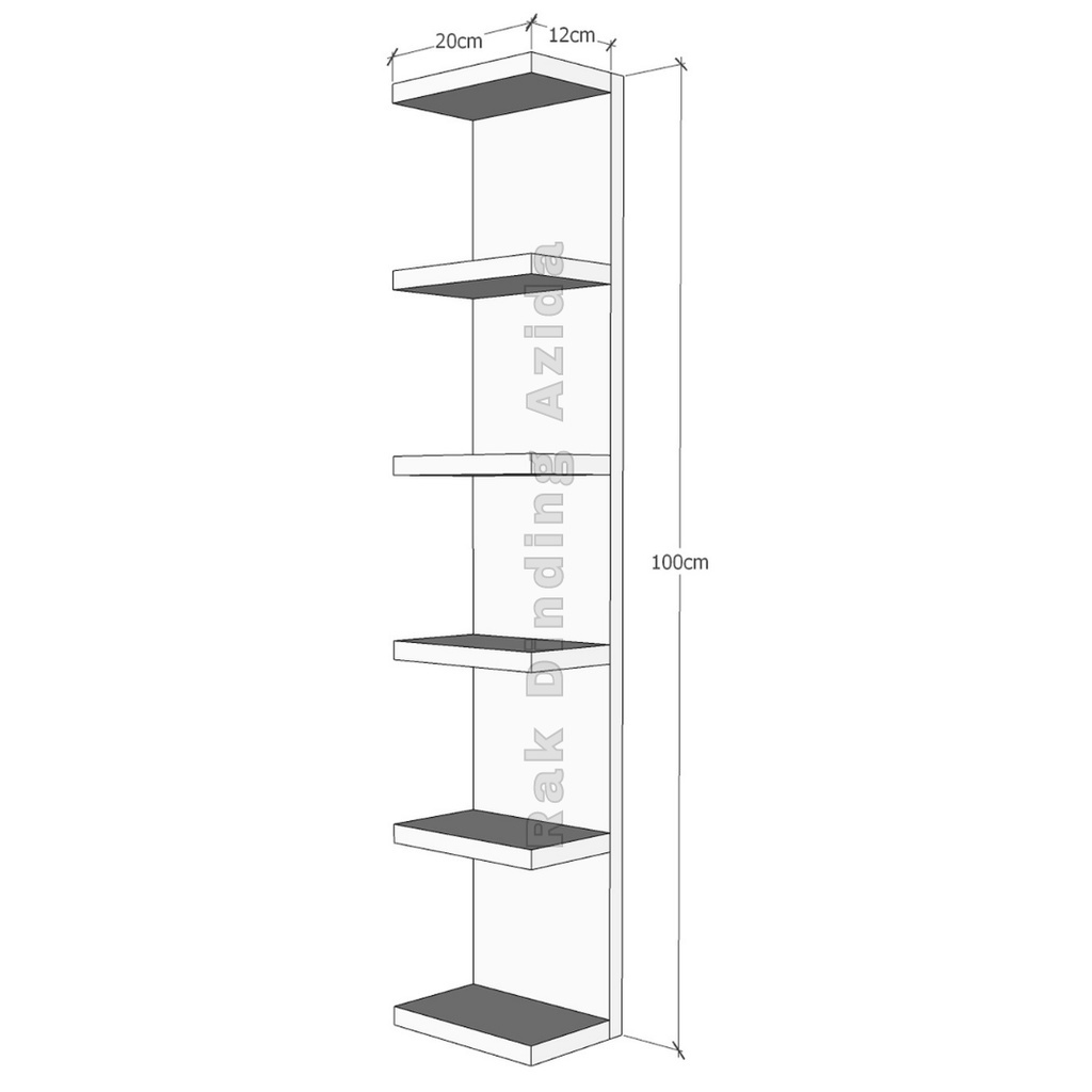 Rak Dinding Serbaguna Sudut Tempel Pojok Susun Dapur Serba Guna Kayu Shabby Gantung Vintage Murah !!