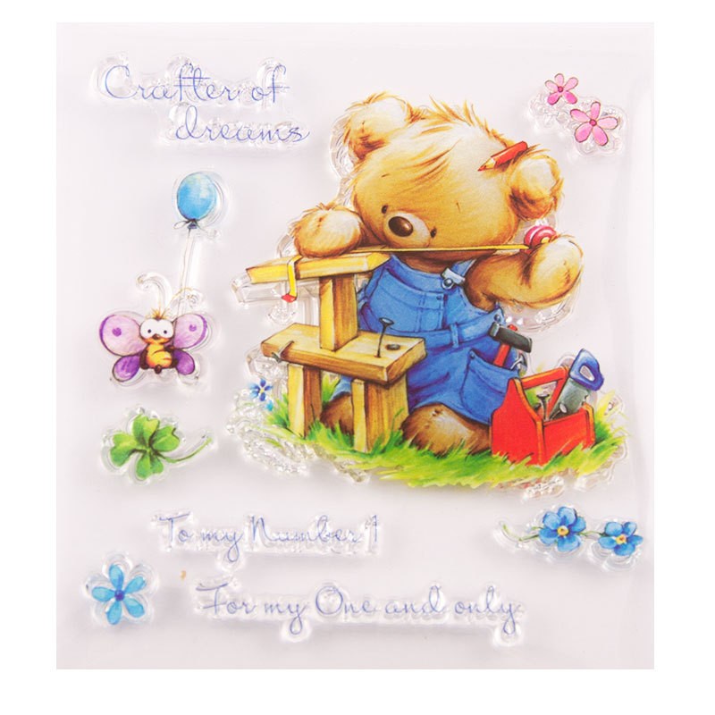 Clear Stamp (Stempel Transparan/Bening) - Lovely Bear