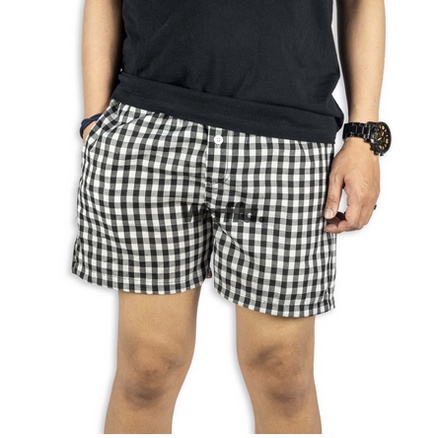 Celana Pendek Boxer Pria Wanita / Celana Boxer Ada Kantong Samping