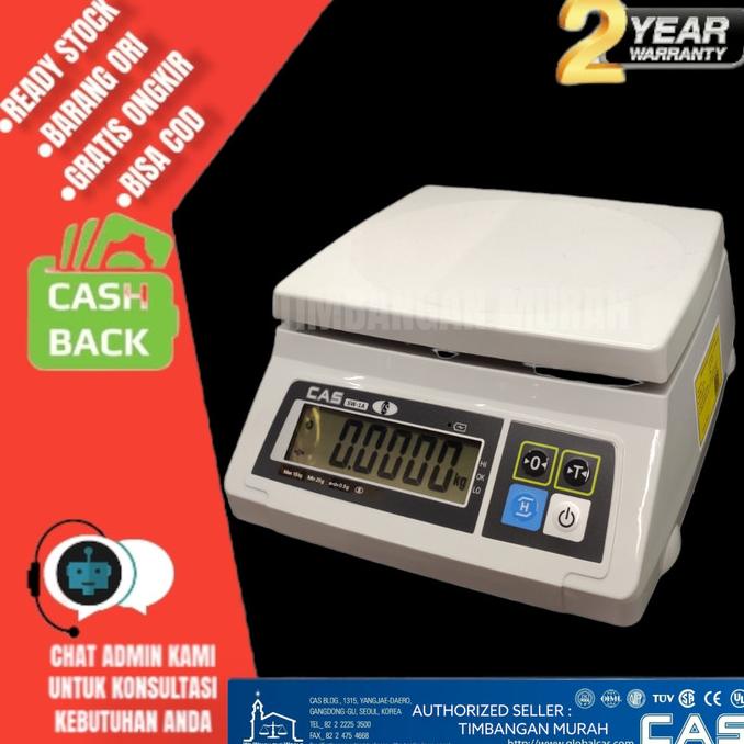 TIMBANGAN MEJA DIGITAL CAS SW-1A/TIMBANGAN KUEH/SEMBAKO/INDUSTRI.DLL barang promo