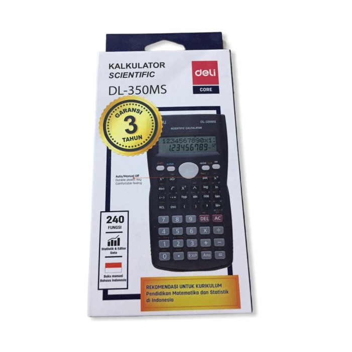 

Calculate Kalkulator Deli / Scientific Calculator Wd82Ms / Dl-350Ms