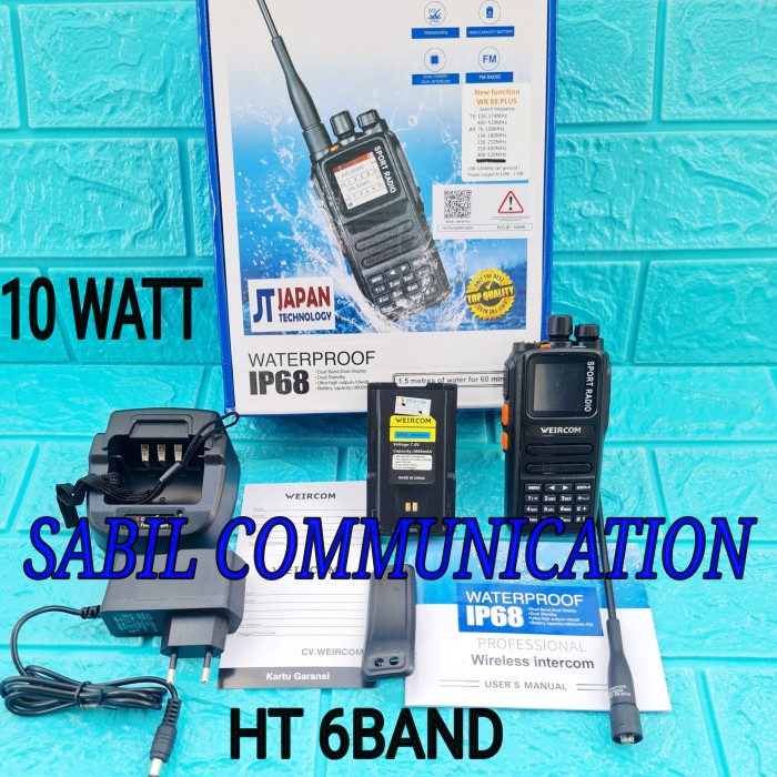 Ht Weircom Wr88 Plus 6Band Ht Weircom Sport Radio Wr 88 Plus 6Band Ori