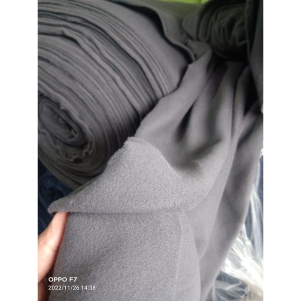 kain polar furing jaket kiloan