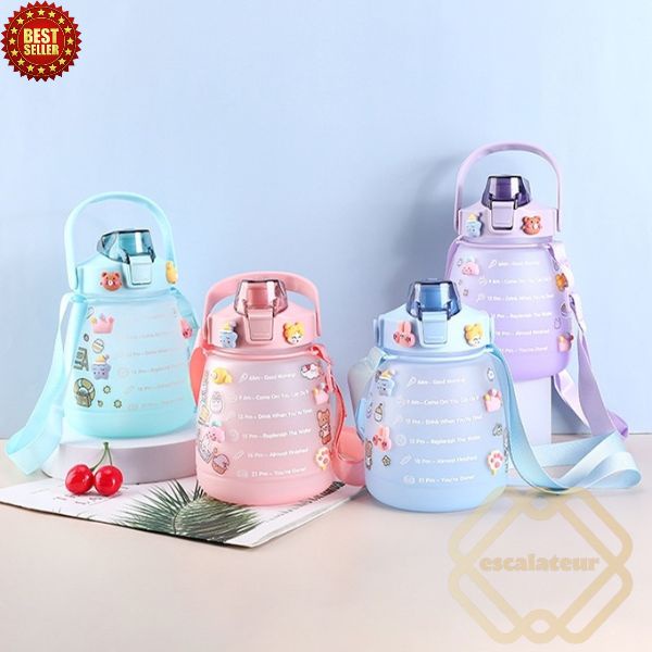 〽️BARU〽️ Botol Minum Botol VIRAL KOREA GEMOY 1300ml 1.3L Korea VIRAL / ORIGINAL BOTOL VIRAL GRADASI 