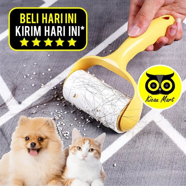 Pet Lint Sticky Roll Remover Hair Pet Roller Alat Pembersih Bulu Rambut Kucing Anjing Kelinci Anabul Angkat Debu Kotoran Kain Baju Pakaian