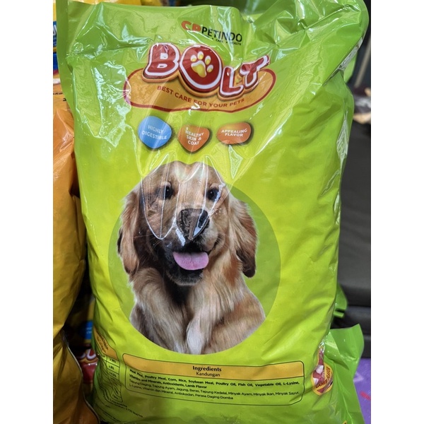Jual Dog Food Bolt Repack 1 Kg Shopee Indonesia