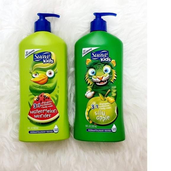 Suave kids 2 in 1 Shampoo 532ml/strawberry blast - 3IN1 WATERMELON