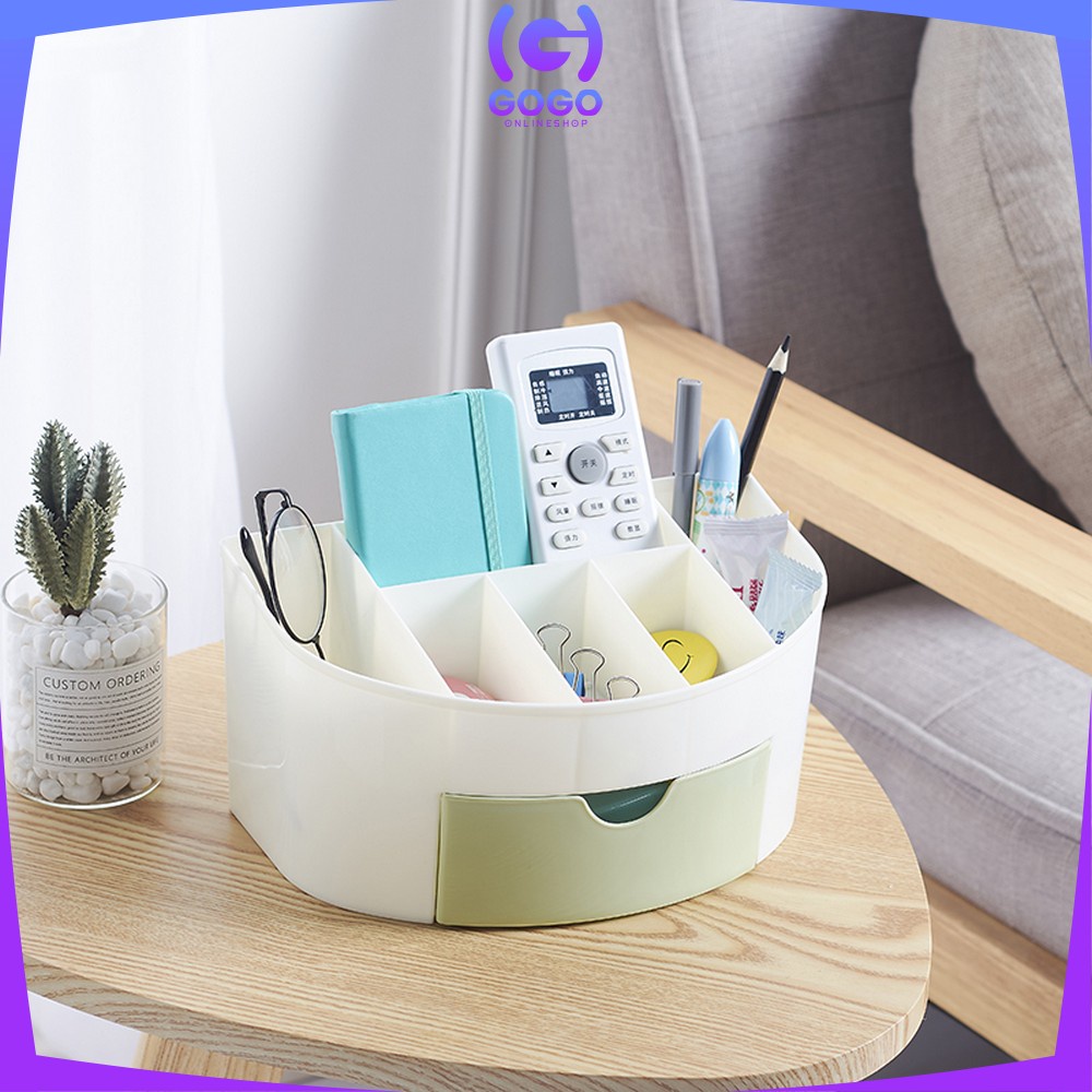 GOGO-K33 Rak Kosmetik Mini Serbaguna Desktop Storage Box Organizer Multifungsi / Make Up Storage