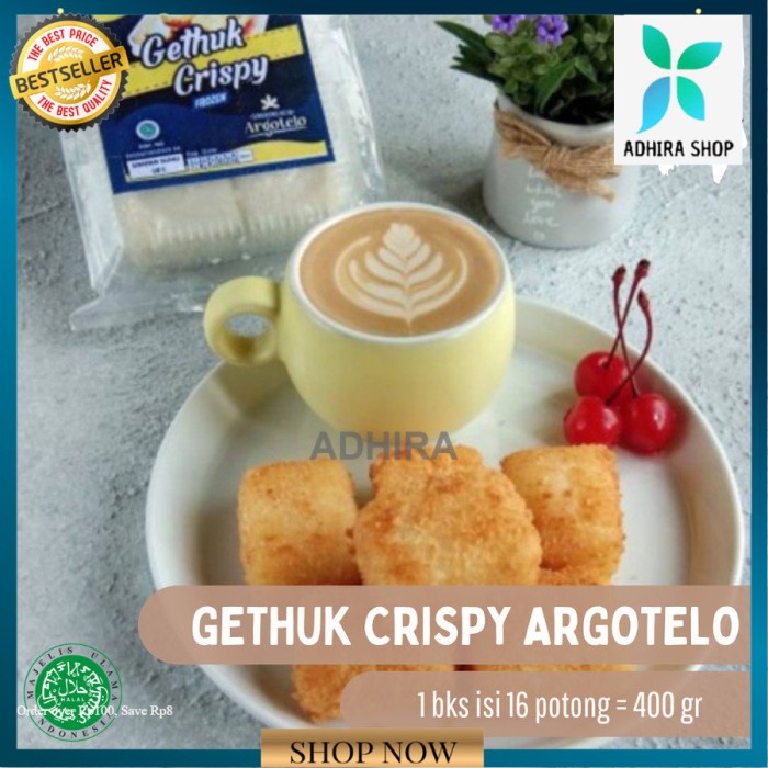 

Getuk Crispy Singkong Rasa Keju Argotelo Khas Salatiga Frozen Food