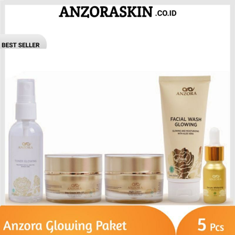 Anzora Skincare Paket Glow | Anzora Skincare Paket Acne | Cream Anzora Glow | Cream Anzora