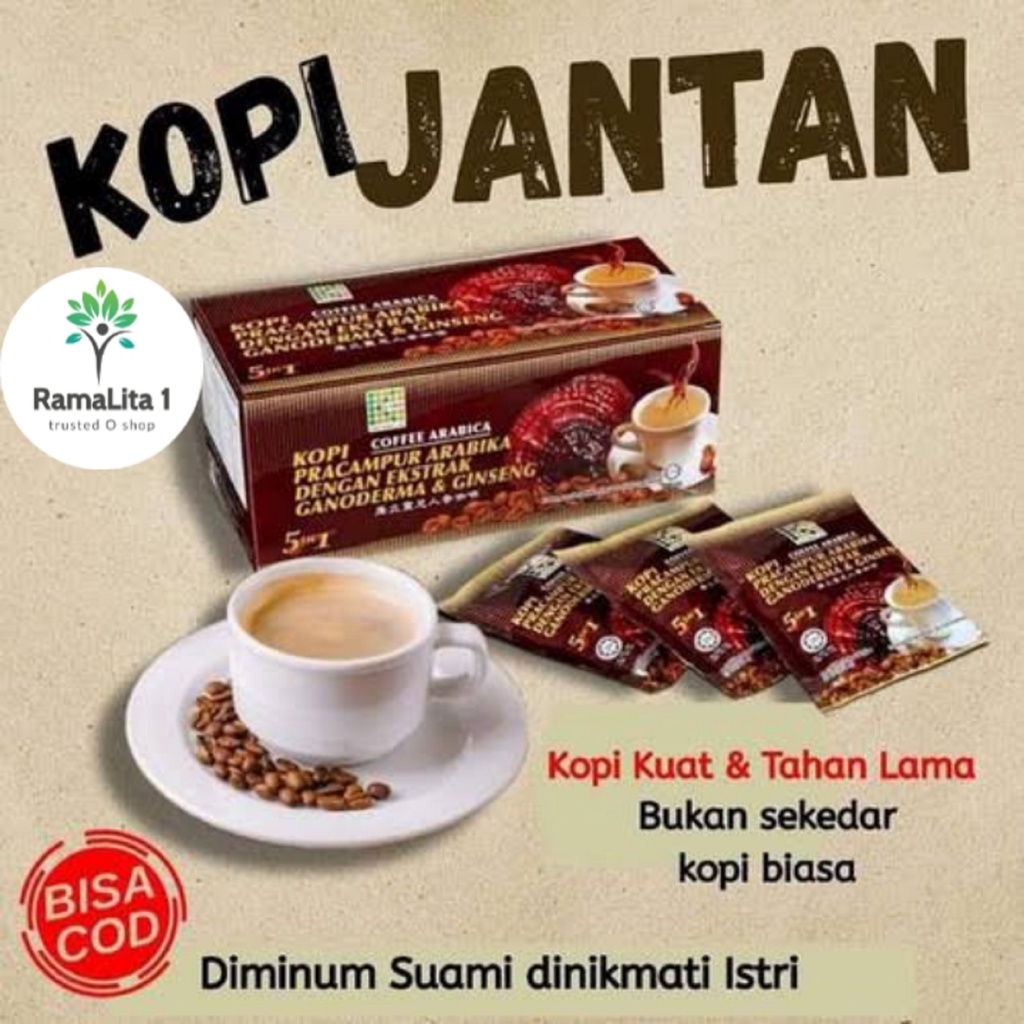 

Kopi Arabica Ginseng Habbats 5 in 1 Kopi Durian K-Link CNI 1 Sachet Original Joss