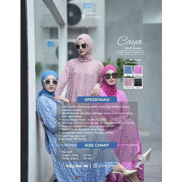 CAYA MIDI DRESS - GHINA FASHION