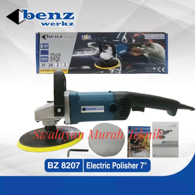 MESIN POLES CAT MOBIL 7" BENZ BZ8207 POLISHER 7 INCH VARIABLE SPEED