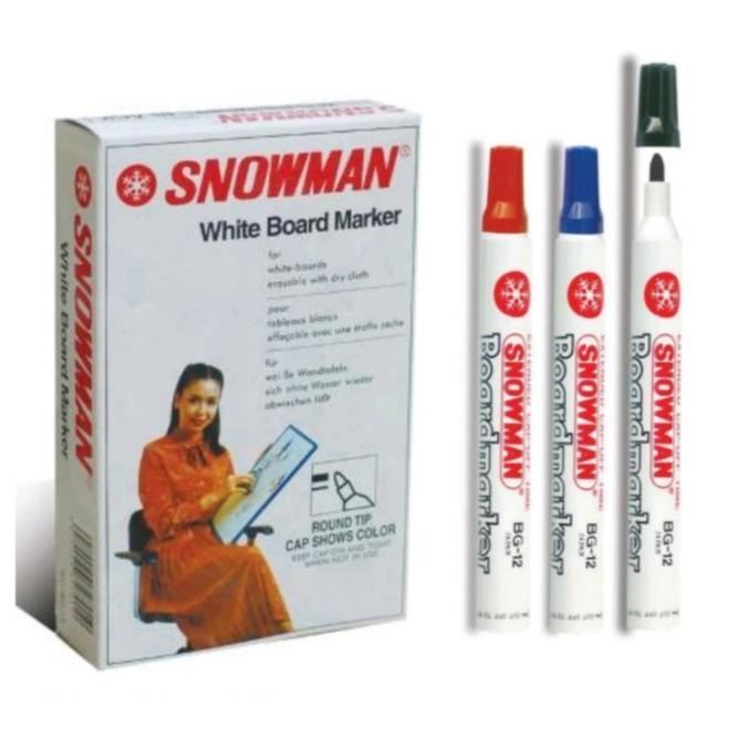 

Sale Spidol Whiteboard / Board Marker Snowman (BG-12) /ALAT TULIS AESTHETIC/ALAT TULIS SEKOLAH/ALAT TULIS SET/ALAT TULIS LENGKAP/ALAT TULIS ANAK/ALAT TULIS LUCU