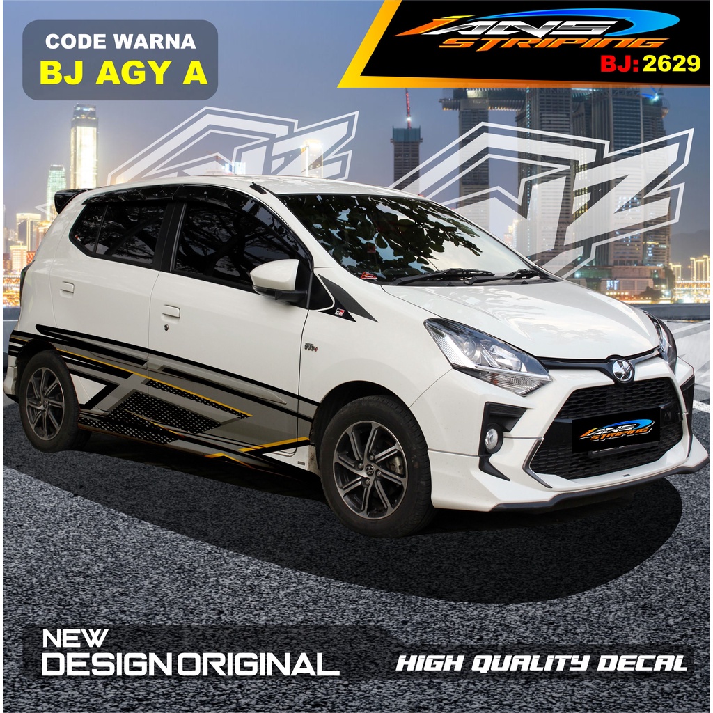 VARIASI STICKER MOBIL AGYA , JAZZ / STICKER MOBIL /DECAL STICKER MOBIL / STIKER JAZZ, AGYA, AYLA