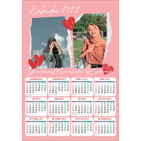 

Kalender 2025 custom pakai foto sendiri