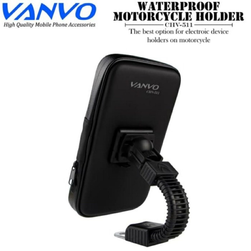 HOLDER / DUDUKAN HP SEPEDA MOTOR WATERPROOF VANVO CHV-511