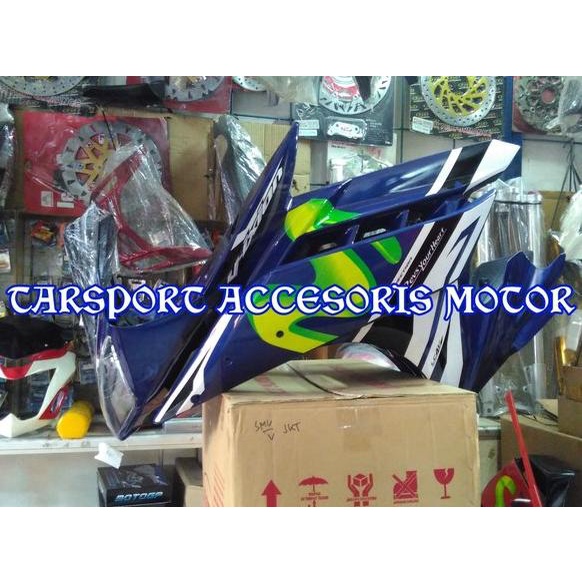 Jual Full Fairing Vixion Model R15 Plastik, Cat Airbrush, Kemiripan